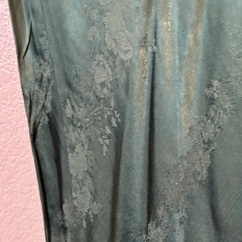 Lulu's Deep Green Satin Chemise - Picture 6 of 6
